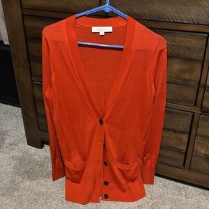 LOFT Vibrant Orange Women's Cardigan
